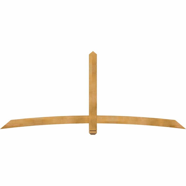 Ekena Millwork Bellingham Rough Sawn Timber Gable Bracket, Western Red Cedar, 96"W x 40"H x 2"D x 4"F, 10/12 Pitch GBW096X40X0204BEL00RWR - main
